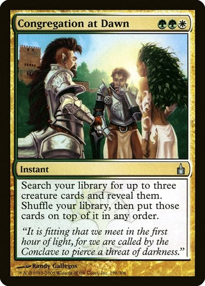 2005 Magic: The Gathering: Ravnica: City of Guilds (RAV) - Congregation at Dawn (#198, Uncommon) (, Near Mint)