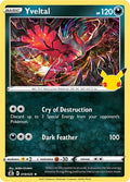 2021 Pokemon: Celebrations (CLB) - Yveltal (#019/025, Holo Rare) (Holofoil, Near Mint)