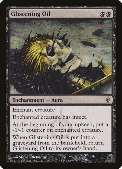 2011 Magic: The Gathering: New Phyrexia (NPH) - Glistening Oil (#62, Rare) (, Lightly Played)