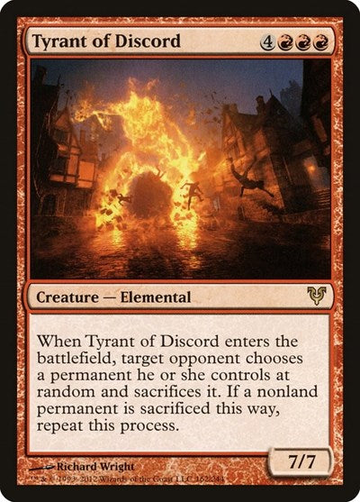 2012 Magic: The Gathering: Avacyn Restored (AVR) - Tyrant of Discord (#162, Rare) (, Lightly Played)