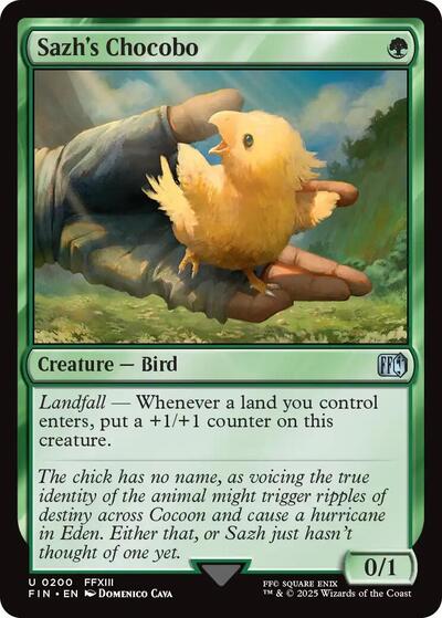2025 Magic: The Gathering: FINAL FANTASY (FIN) - Sazh's Chocobo (#200, Uncommon) (, Lightly Played)