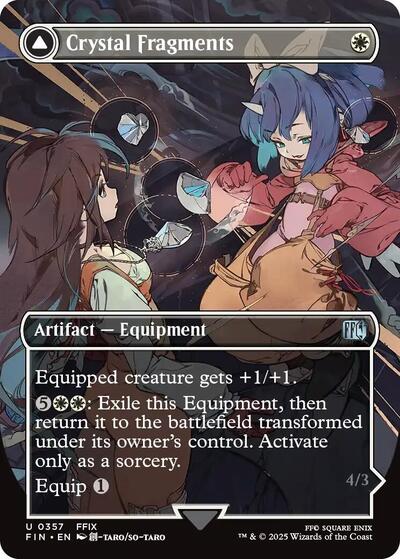 2025 Magic: The Gathering: FINAL FANTASY (FIN) - Crystal Fragments (Borderless) (#357, Uncommon) (, Lightly Played)