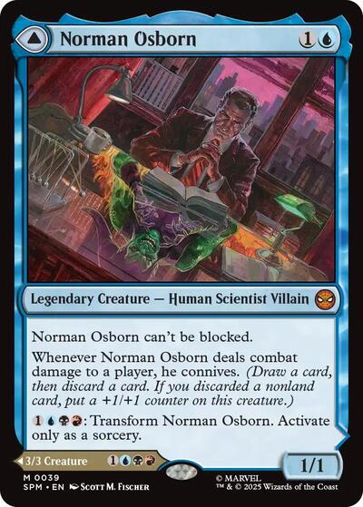 2025 Magic: The Gathering: Marvel's Spider-Man (SPM) - Norman Osborn (#39, Mythic Rare) (, Lightly Played)