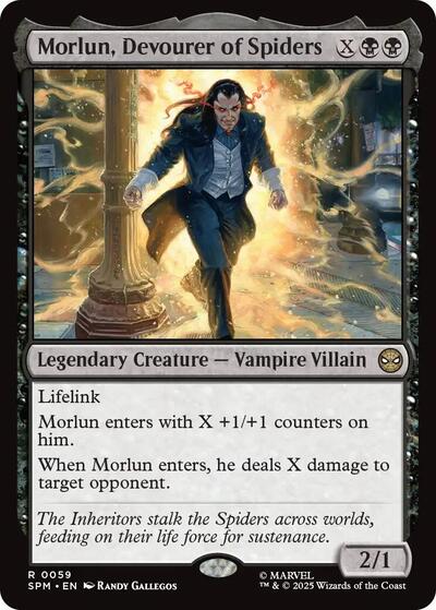 2025 Magic: The Gathering: Marvel's Spider-Man (SPM) - Morlun, Devourer of Spiders (#59, Rare) (, Lightly Played)