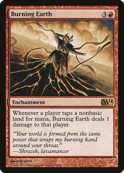 2013 Magic: The Gathering: Magic 2014 (M14) (M14) - Burning Earth (#130, Rare) (, Lightly Played)