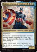 2026 Magic: The Gathering: Marvel Super Heroes (MSH) - Captain America, Living Legend (#210, Uncommon) (Foil, Lightly Played)