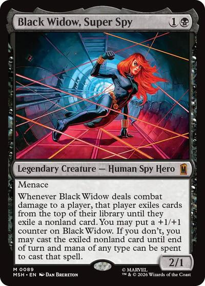 2026 Magic: The Gathering: Marvel Super Heroes (MSH) - Black Widow, Super Spy (#89, Mythic Rare) (, Near Mint)