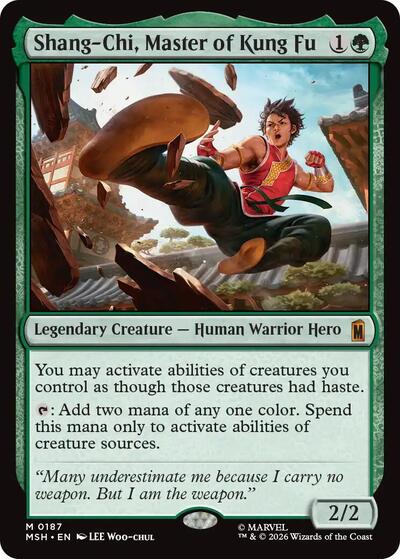 2026 Magic: The Gathering: Marvel Super Heroes (MSH) - Shang-Chi, Master of Kung Fu (#187, Mythic Rare) (, Near Mint)