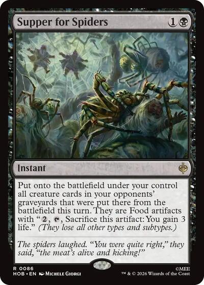 2026 Magic: The Gathering: The Hobbit (HOB) - Supper for Spiders (#86, Rare) (, Lightly Played)