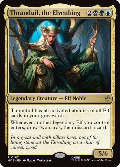 2026 Magic: The Gathering: The Hobbit (HOB) - Thranduil, the Elvenking (#167, Rare) (, Lightly Played)