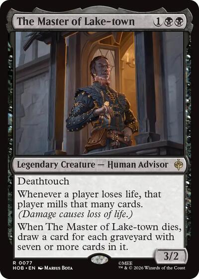 2026 Magic: The Gathering: The Hobbit (HOB) - The Master of Lake-town (#77, Rare) (, Lightly Played)