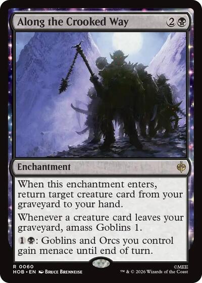 2026 Magic: The Gathering: The Hobbit (HOB) - Along the Crooked Way (#60, Rare) (, Lightly Played)