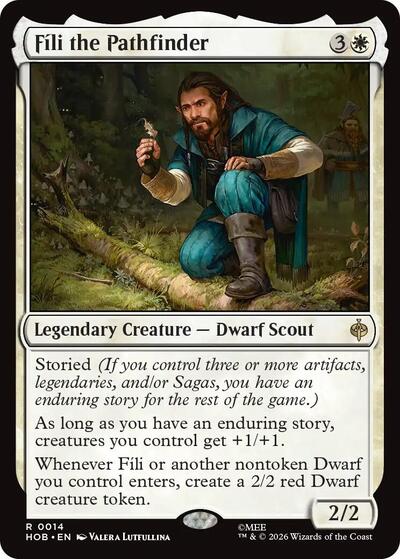 2026 Magic: The Gathering: The Hobbit (HOB) - Fili the Pathfinder (#14, Rare) (, Lightly Played)