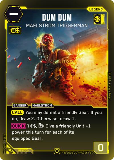 2026 Cyberpunk TCG: Welcome to Night City - Beta () - Dum Dum Maelstrom Triggerman Rare (#B036, Rare) (Foil, Near Mint)