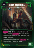 2026 Cyberpunk TCG: Welcome to Night City - Beta () - Goro Takemura Vengeful Bodyguard Rare (#B071, Rare) (Foil, Near Mint)