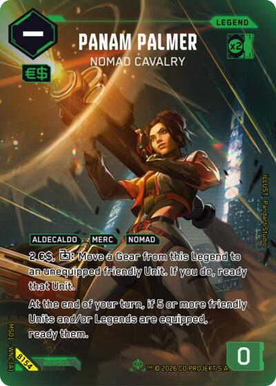 2026 Cyberpunk TCG: Welcome to Night City - Beta () - Panam Palmer Nomad Cavalry ILegend (#B154, IL) (Foil, Near Mint)