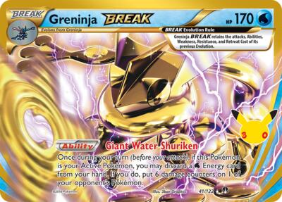 2026 Pokemon: ME: 30th Celebration Classic Collection (30C) - Greninja BREAK (#41/122, Classic Collection) (Holofoil, Near Mint)