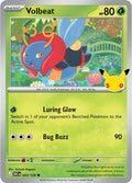 2026 Pokemon: ME: 30th Celebration (30C) - Volbeat (#003/128, Common) (Holofoil, Near Mint)