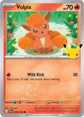 2026 Pokemon: ME: 30th Celebration (30C) - Vulpix (#009/128, Common) (Holofoil, Near Mint)