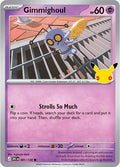 2026 Pokemon: ME: 30th Celebration (30C) - Gimmighoul (#081/128, Common) (Holofoil, Near Mint)
