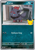 2026 Pokemon: ME: 30th Celebration (30C) - Zorua (#095/128, Common) (Holofoil, Near Mint)