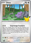 2026 Pokemon: ME: 30th Celebration (30C) - Ditto (#115/128, Common) (Holofoil, Near Mint)