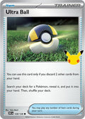 2026 Pokemon: ME: 30th Celebration (30C) - Ultra Ball (#128/128, Common) (Holofoil, Near Mint)