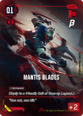 2026 Cyberpunk TCG: Pre-Release Beta (PRR) - Mantis Blades (#011, NR) (Foil, Near Mint)