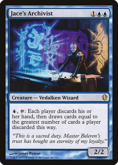 2013 Magic: The Gathering: Commander 2013 (C13) - Jaces Archivist (#48, Rare) (, Lightly Played)