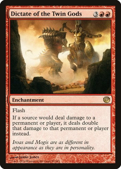 2014 Magic: The Gathering: Journey Into Nyx (JOU) - Dictate of the Twin Gods (#93, Rare) (, Lightly Played)