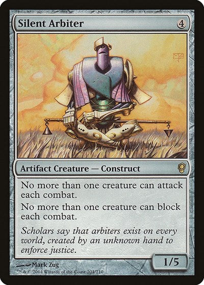 2014 Magic: The Gathering: Conspiracy (CNS) - Silent Arbiter (#204, Rare) (, Near Mint)